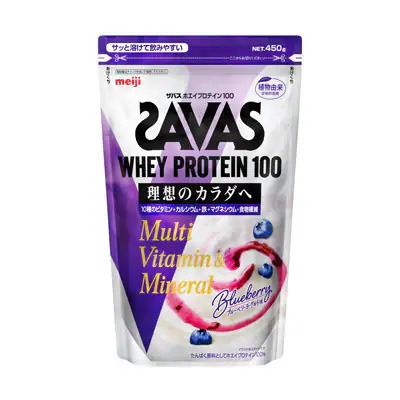 ザバス ホエイプロテイン100 マルチビタミン&ミネラル ブルーベリーヨーグルト味