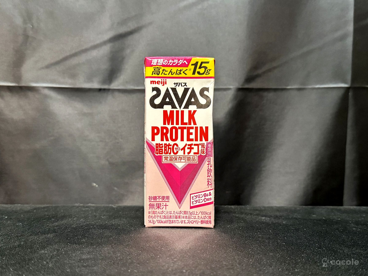 ザバス MILK PROTEIN 脂肪0 イチゴ風味 パッケージ