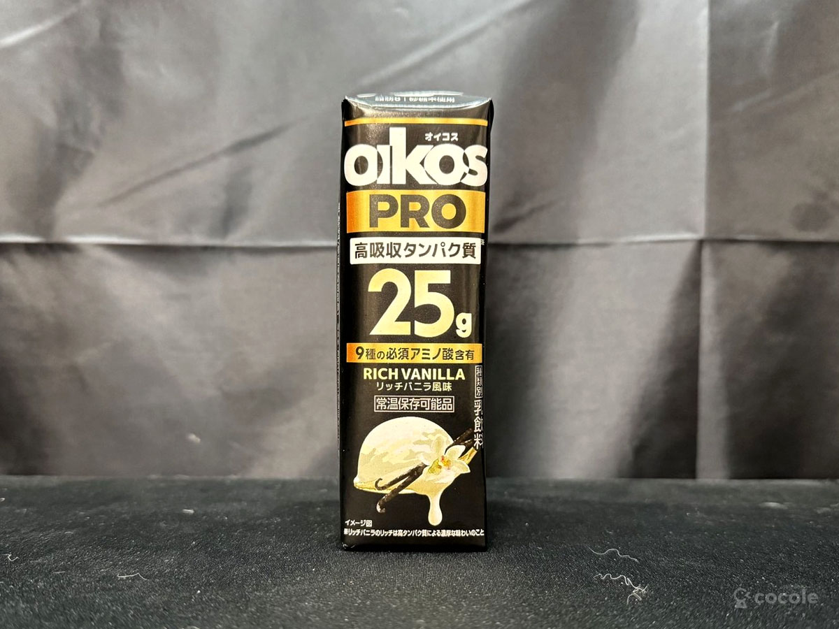 オイコス PRO 高吸収タンパク質 25g リッチバニラ風味 パッケージ