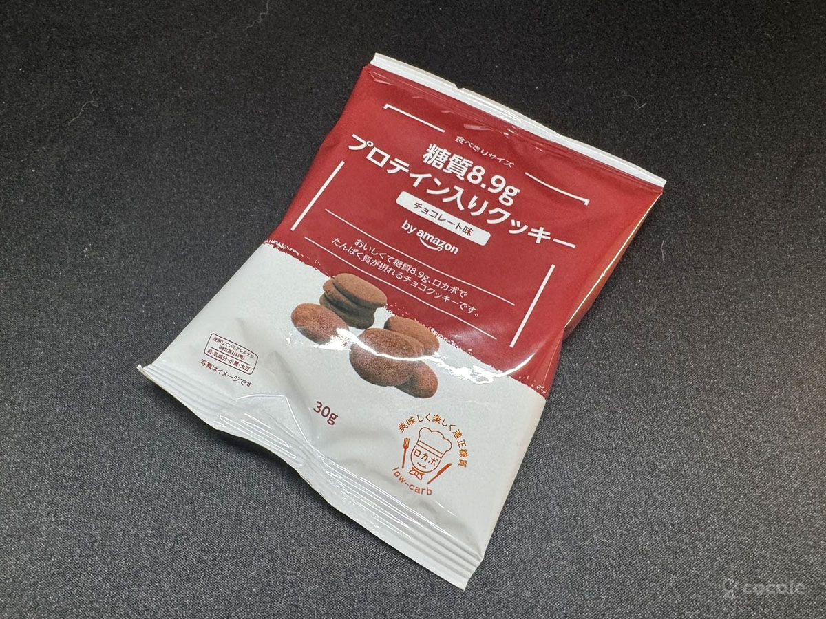 by Amazon プロテイン入りクッキー チョコレート味 パッケージ
